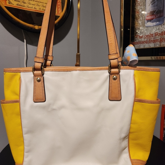Coach Park Hamptons Color Block Leather Tote Bag - Picture 3 of 9